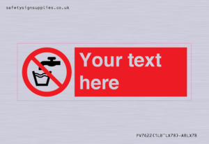 Custom prohibition not drinking water